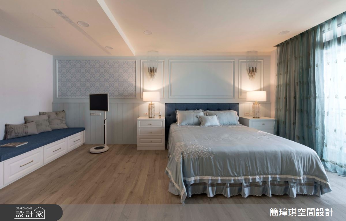 185坪毛胚屋＿當代法式風臥室案例圖片＿簡瑋琪空間設計有限公司＿簡瑋琪_60之40