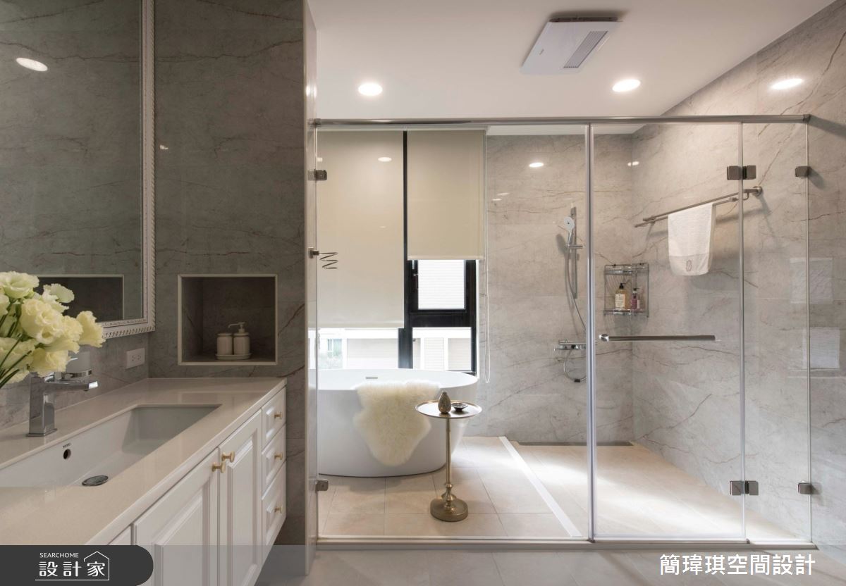 185坪毛胚屋＿當代法式風浴室案例圖片＿簡瑋琪空間設計有限公司＿簡瑋琪_60之45