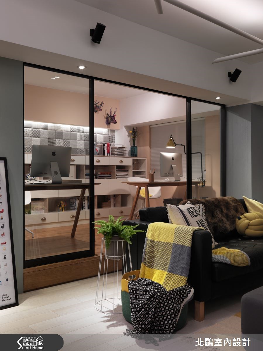 26坪新成屋(5年以下)＿北歐風客廳工作區案例圖片＿北鷗室內設計＿北鷗_10之23