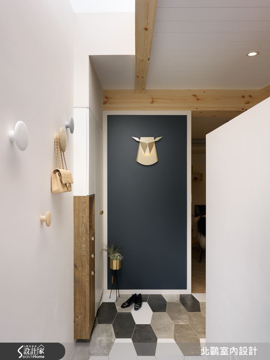 34坪老屋(16~30年)＿北歐風玄關案例圖片＿北鷗室內設計＿北鷗_14Sancal House之1