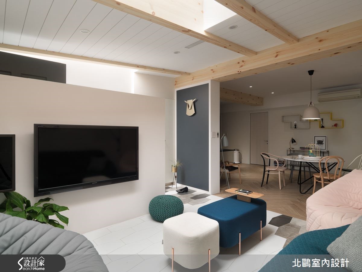 34坪老屋(16~30年)＿北歐風客廳案例圖片＿北鷗室內設計＿北鷗_14Sancal House之7