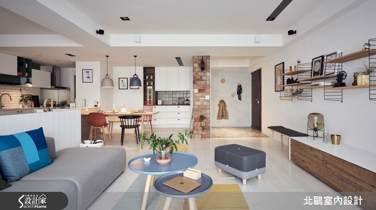 45坪新成屋(5年以下)＿北歐風客廳案例圖片＿北鷗室內設計＿北鷗_15XC House之4