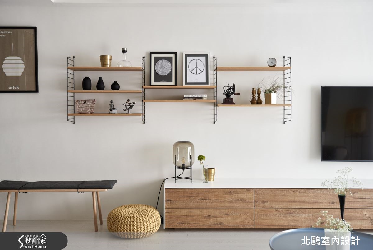 45坪新成屋(5年以下)＿北歐風客廳案例圖片＿北鷗室內設計＿北鷗_15XC House之6