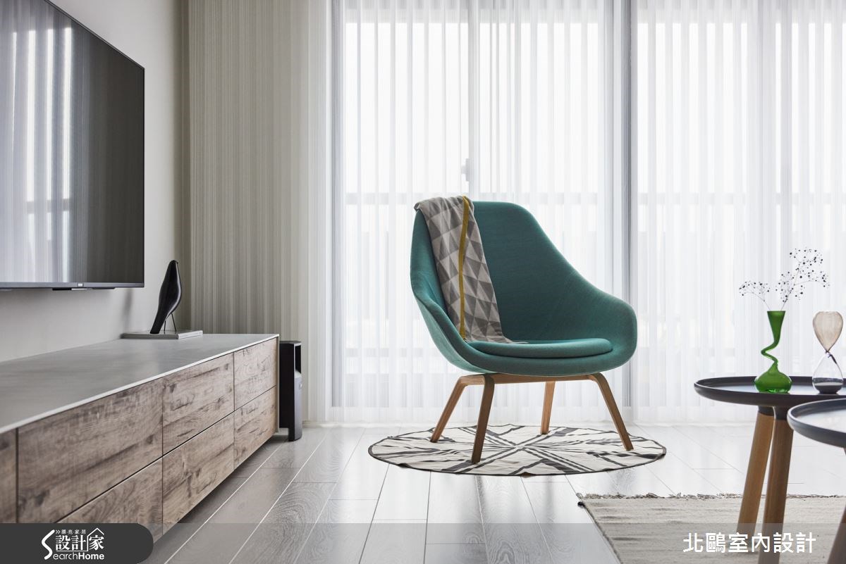 45坪新成屋(5年以下)＿北歐風客廳案例圖片＿北鷗室內設計＿北鷗_15XC House之9