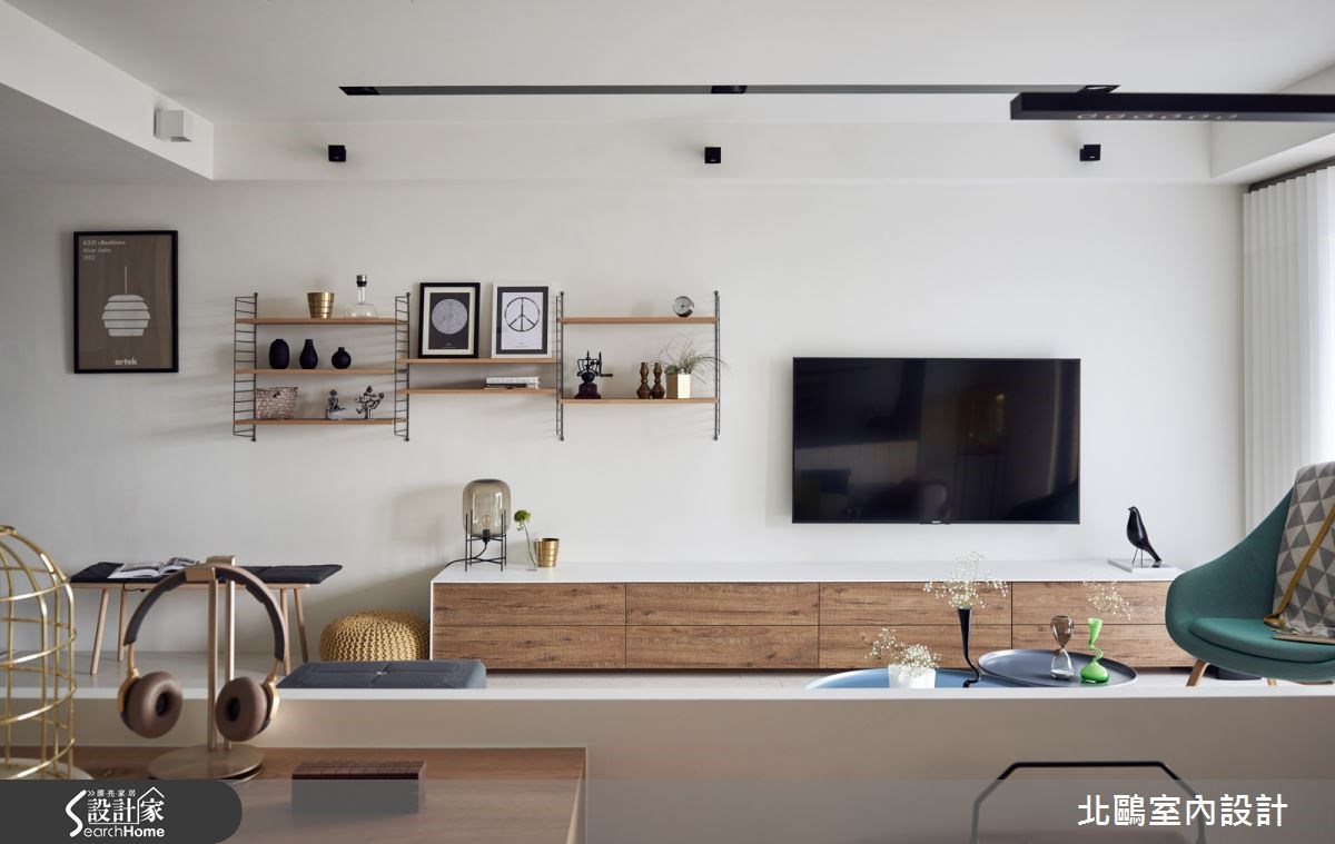 45坪新成屋(5年以下)＿北歐風客廳案例圖片＿北鷗室內設計＿北鷗_15XC House之10