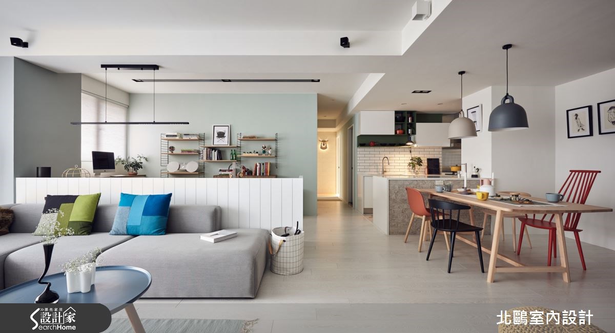45坪新成屋(5年以下)＿北歐風客廳餐廳案例圖片＿北鷗室內設計＿北鷗_15XC House之12