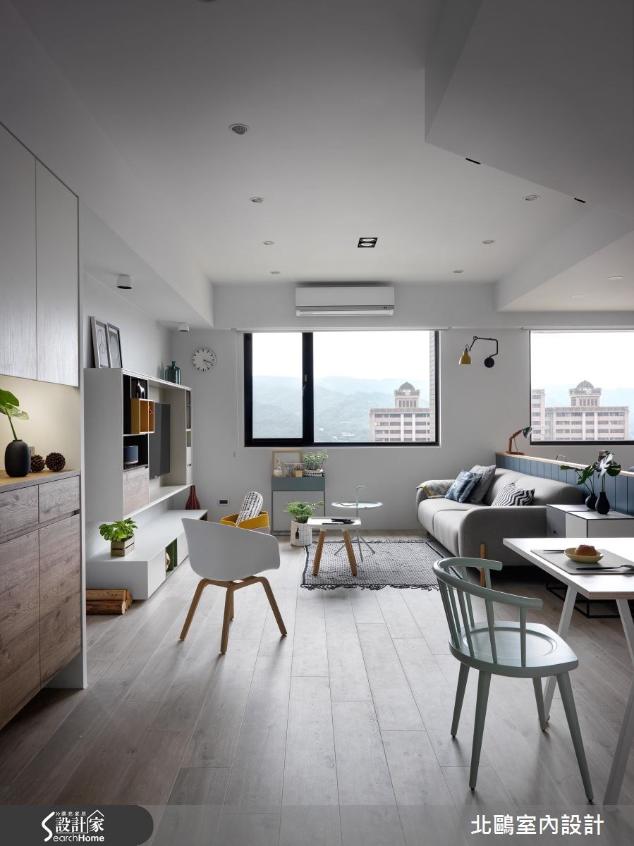 30坪新成屋(5年以下)＿北歐風客廳案例圖片＿北鷗室內設計＿北鷗_18Harvard House之1