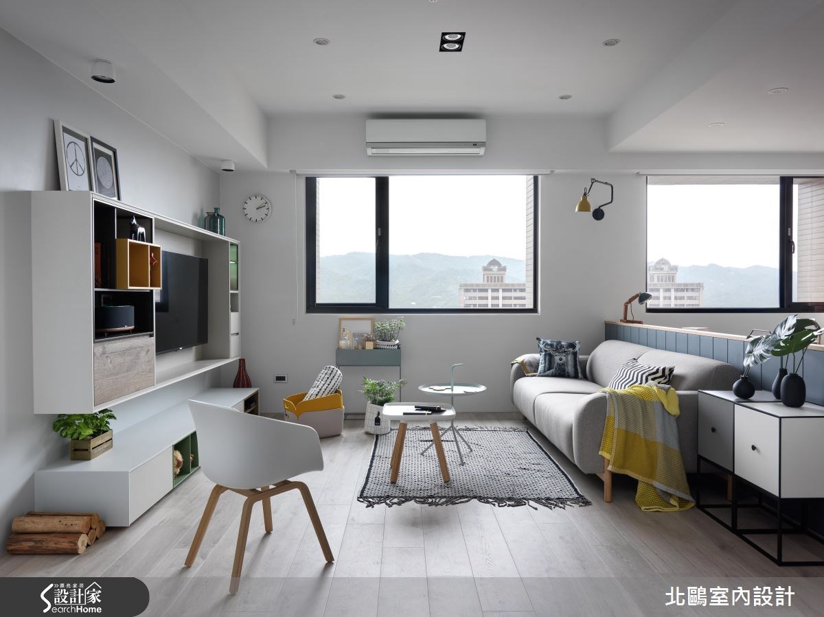 30坪新成屋(5年以下)＿北歐風客廳案例圖片＿北鷗室內設計＿北鷗_18Harvard House之2