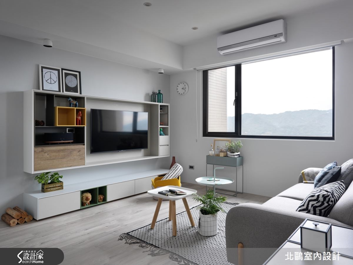 30坪新成屋(5年以下)＿北歐風客廳案例圖片＿北鷗室內設計＿北鷗_18Harvard House之3