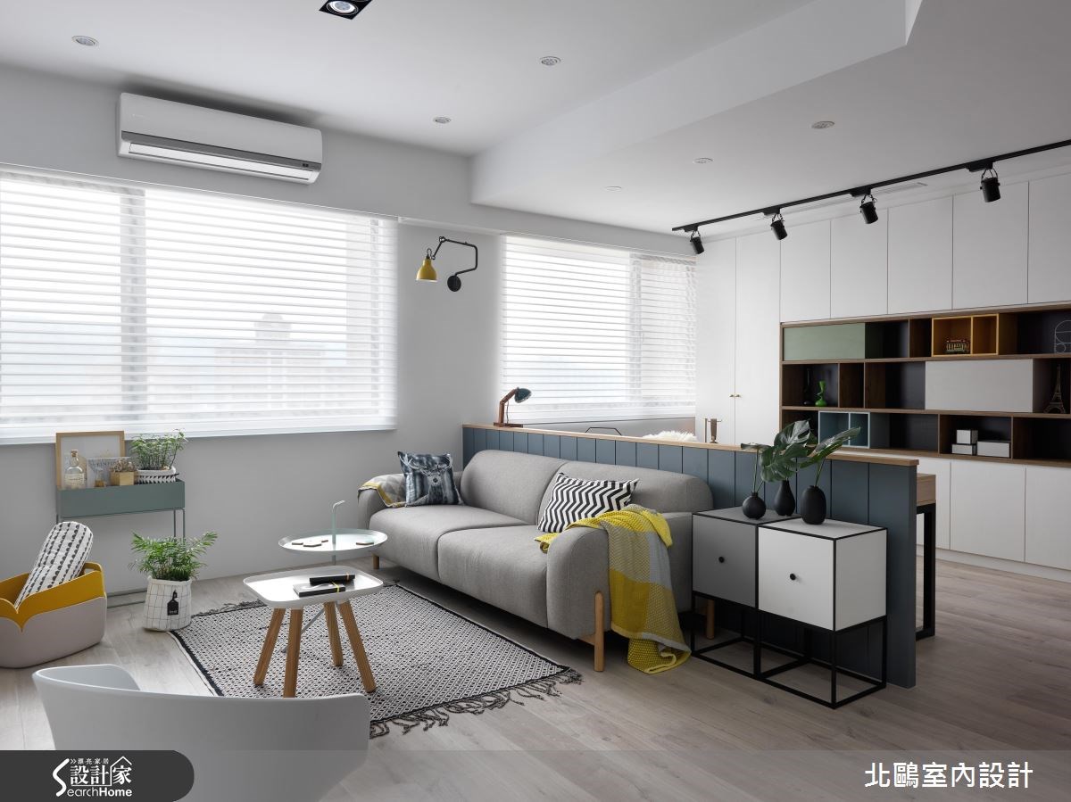 30坪新成屋(5年以下)＿北歐風客廳案例圖片＿北鷗室內設計＿北鷗_18Harvard House之7