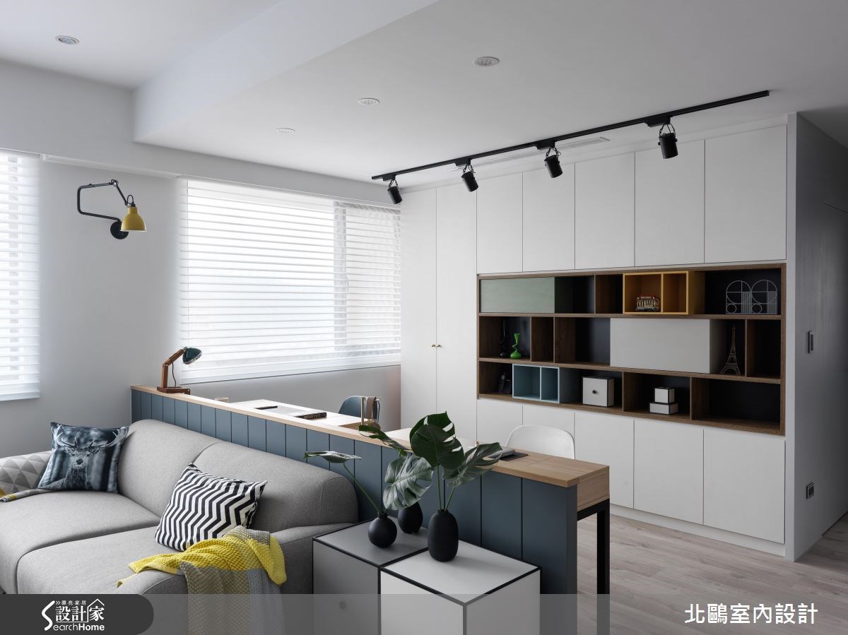 30坪新成屋(5年以下)＿北歐風客廳工作區案例圖片＿北鷗室內設計＿北鷗_18Harvard House之8