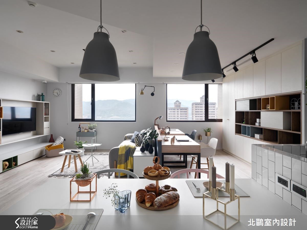 30坪新成屋(5年以下)＿北歐風客廳餐廳案例圖片＿北鷗室內設計＿北鷗_18Harvard House之22
