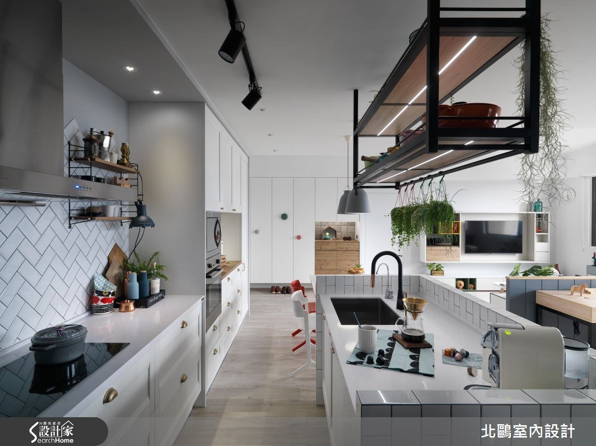 30坪新成屋(5年以下)＿北歐風廚房案例圖片＿北鷗室內設計＿北鷗_18Harvard House之24
