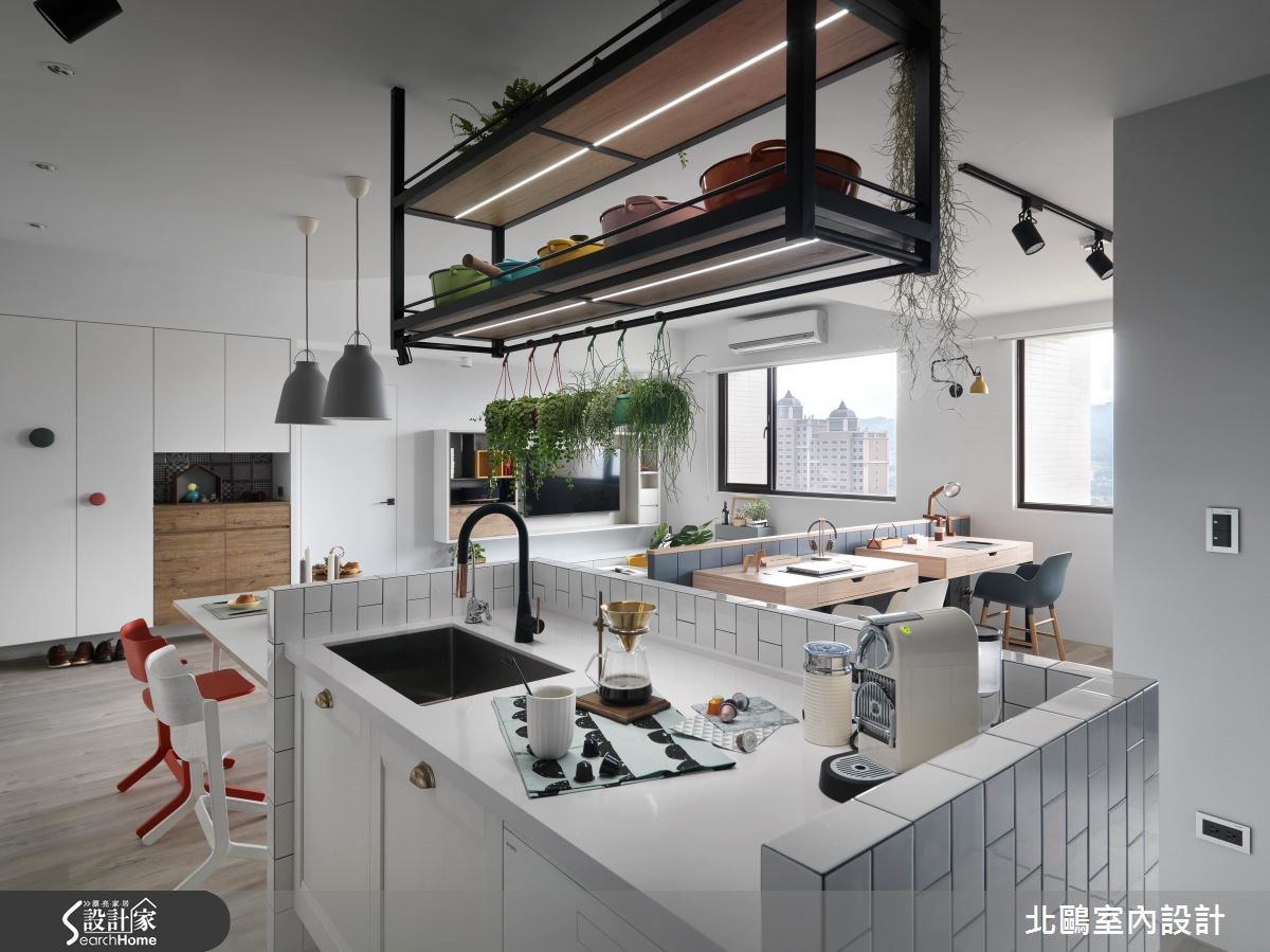 30坪新成屋(5年以下)＿北歐風廚房案例圖片＿北鷗室內設計＿北鷗_18Harvard House之25