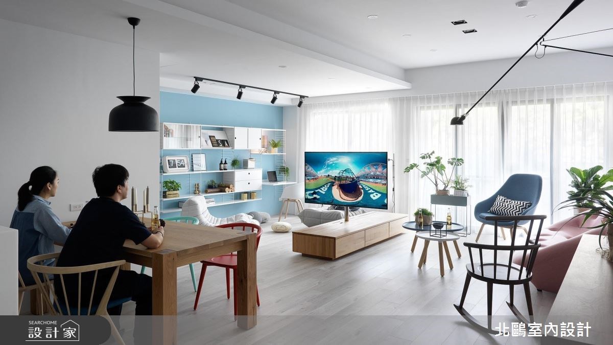 35坪新成屋(5年以下)＿北歐風客廳餐廳案例圖片＿北鷗室內設計＿北鷗_19Warm House之3