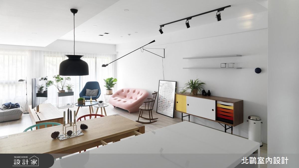 35坪新成屋(5年以下)＿北歐風客廳案例圖片＿北鷗室內設計＿北鷗_19Warm House之5