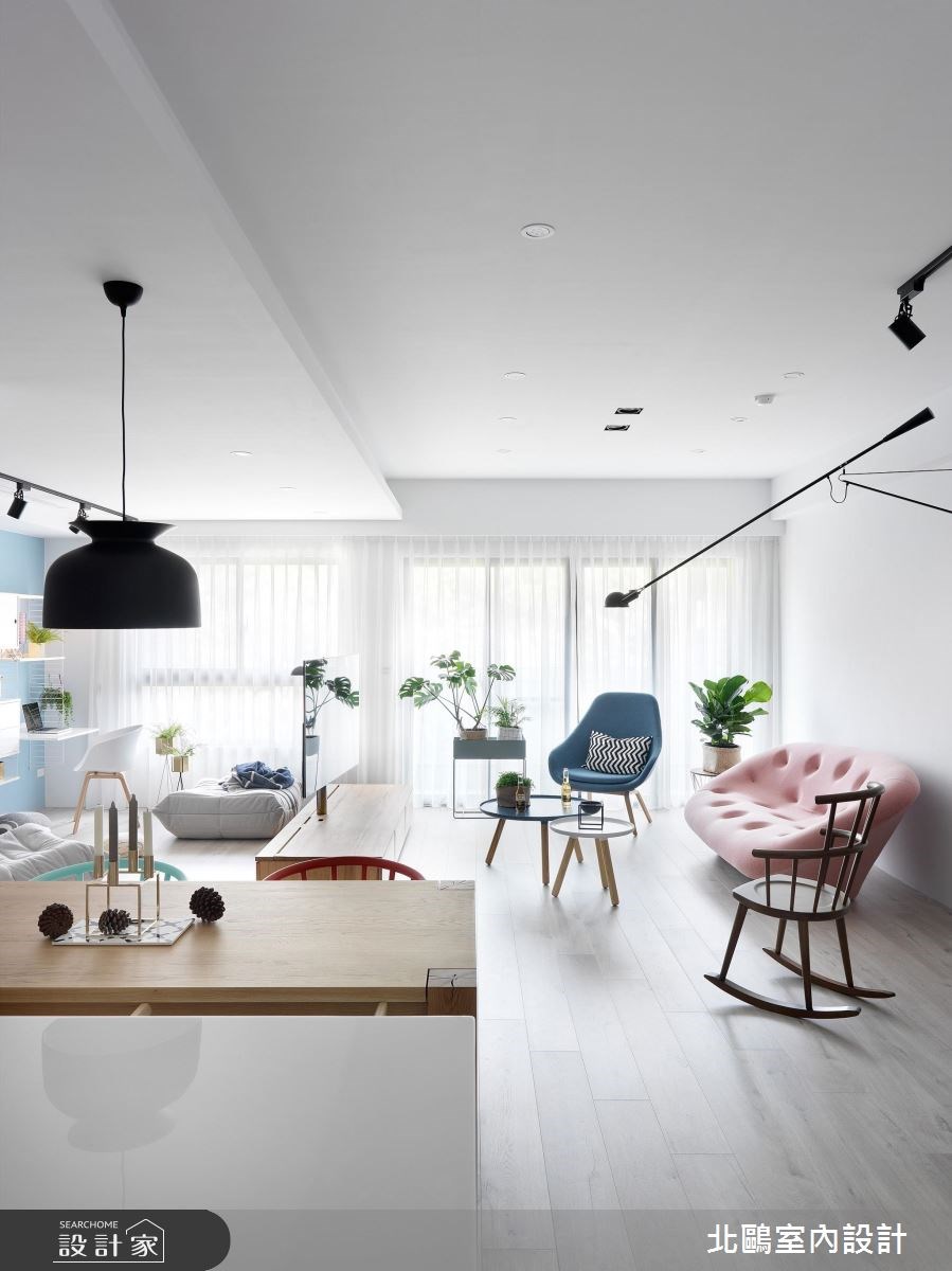 35坪新成屋(5年以下)＿北歐風客廳案例圖片＿北鷗室內設計＿北鷗_19Warm House之6