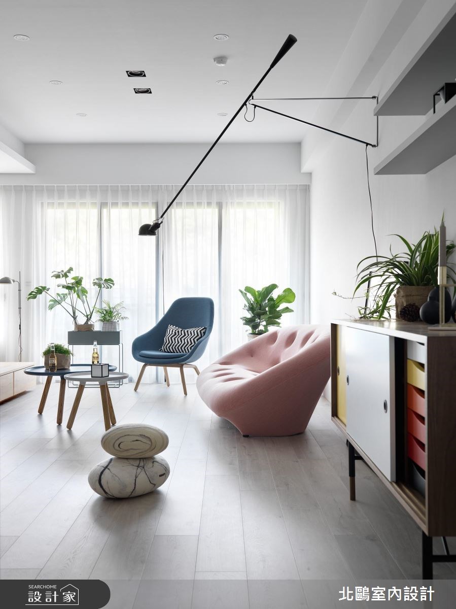 35坪新成屋(5年以下)＿北歐風客廳案例圖片＿北鷗室內設計＿北鷗_19Warm House之7