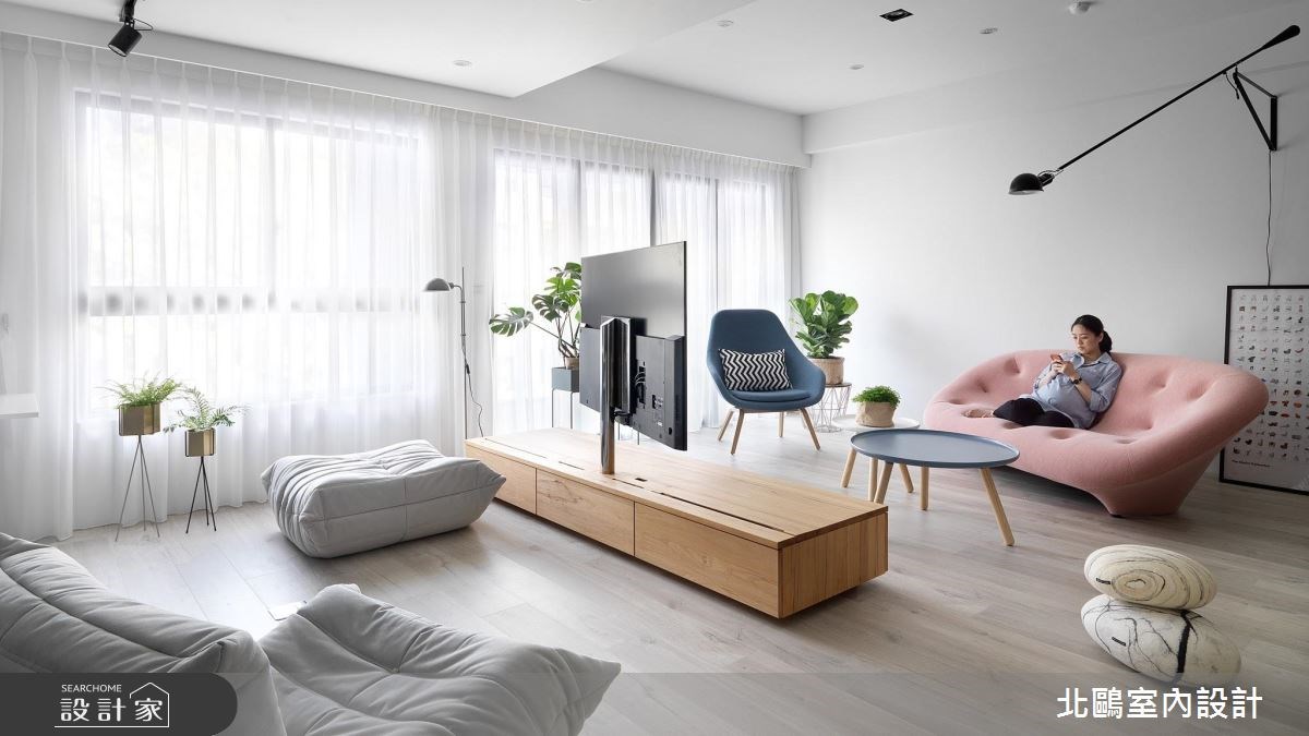 35坪新成屋(5年以下)＿北歐風客廳案例圖片＿北鷗室內設計＿北鷗_19Warm House之8