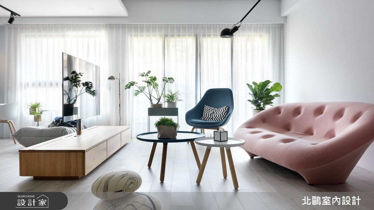 35坪新成屋(5年以下)＿北歐風客廳案例圖片＿北鷗室內設計＿北鷗_19Warm House之10