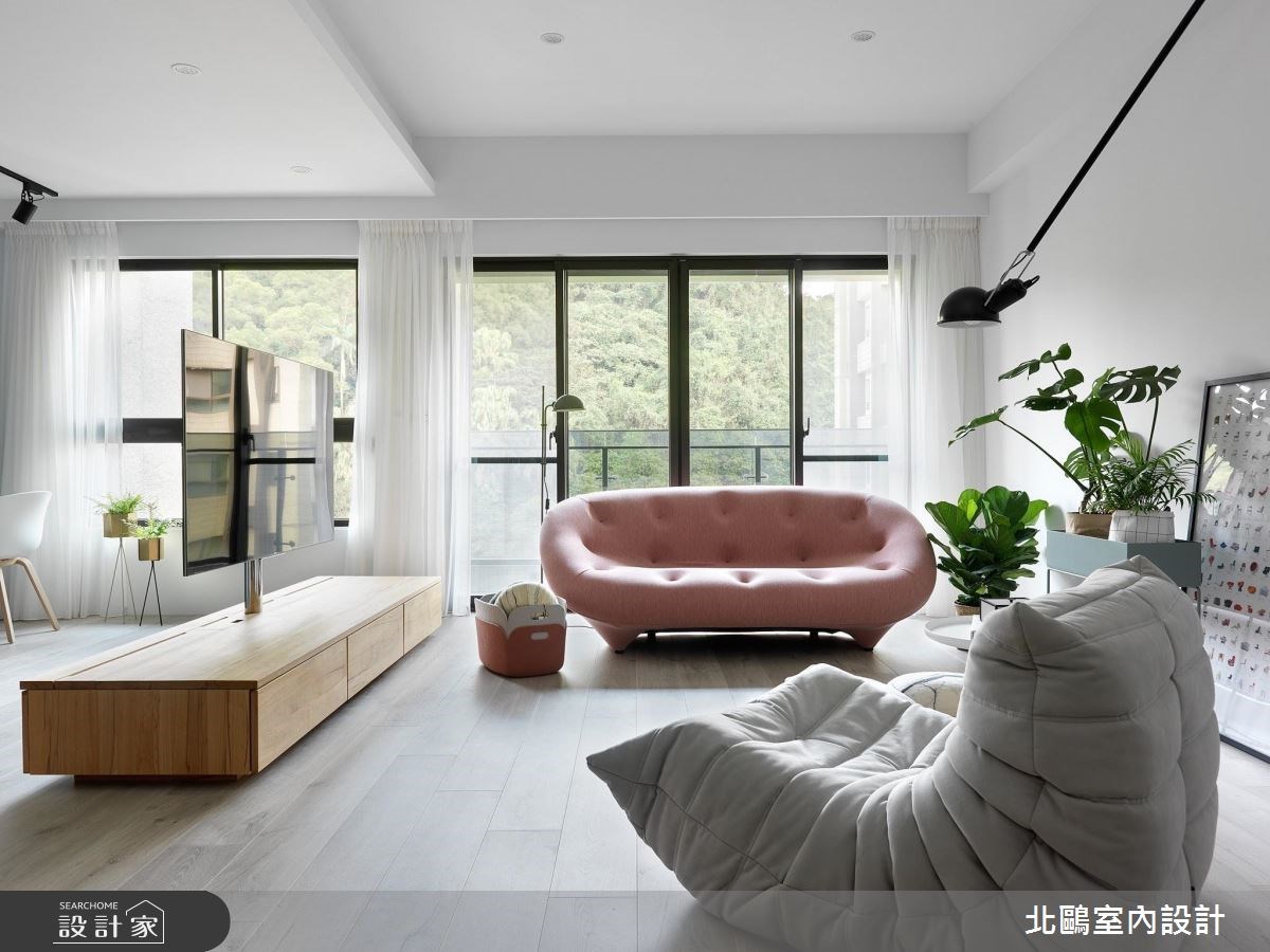 35坪新成屋(5年以下)＿北歐風客廳案例圖片＿北鷗室內設計＿北鷗_19Warm House之11