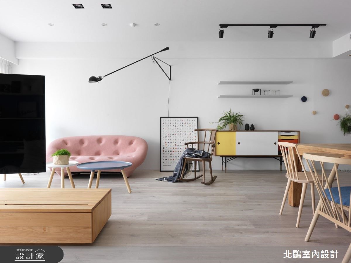 35坪新成屋(5年以下)＿北歐風客廳案例圖片＿北鷗室內設計＿北鷗_19Warm House之12