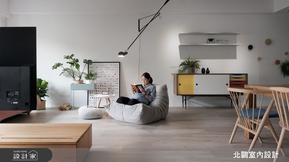 35坪新成屋(5年以下)＿北歐風客廳案例圖片＿北鷗室內設計＿北鷗_19Warm House之13