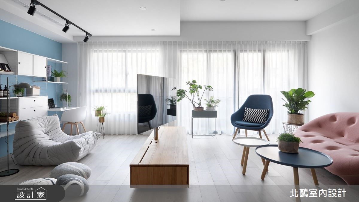 35坪新成屋(5年以下)＿北歐風客廳案例圖片＿北鷗室內設計＿北鷗_19Warm House之14