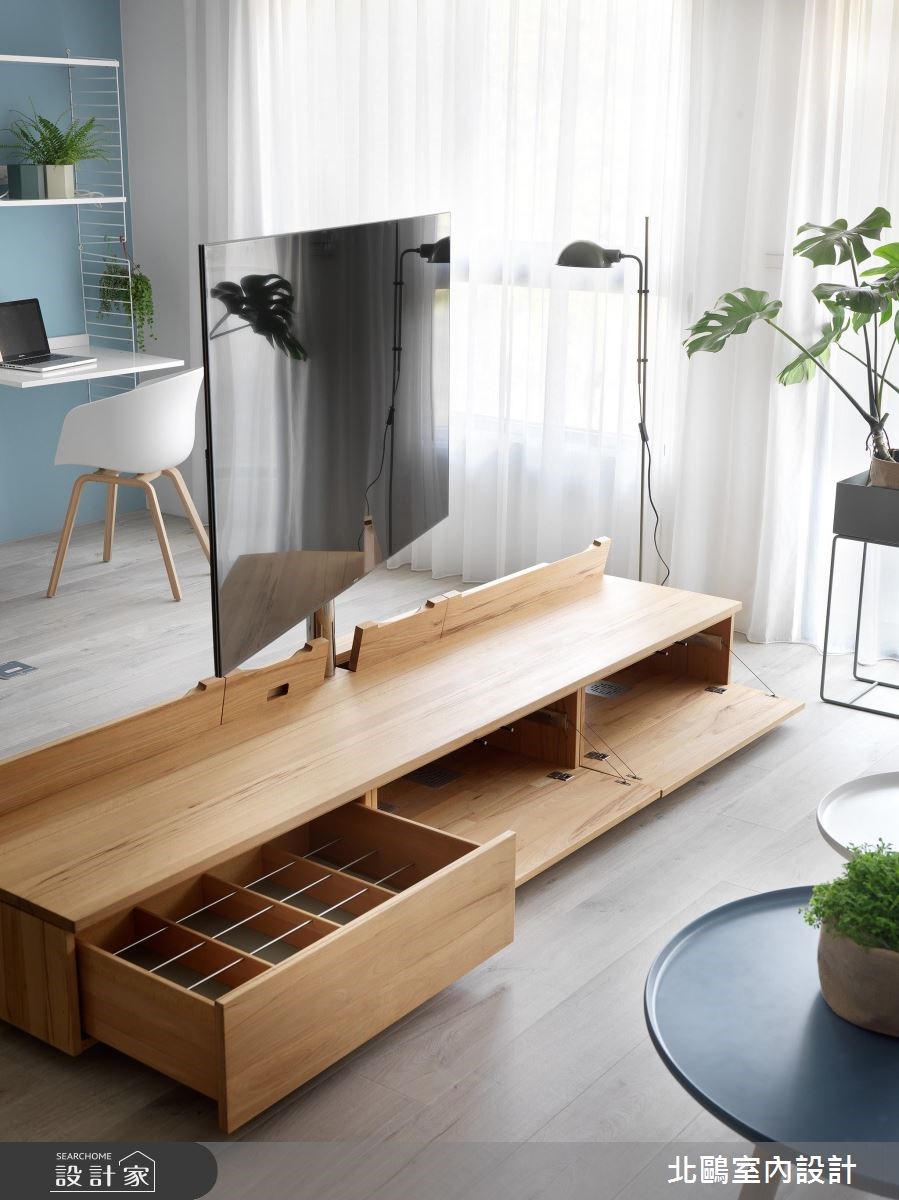 35坪新成屋(5年以下)＿北歐風客廳案例圖片＿北鷗室內設計＿北鷗_19Warm House之17