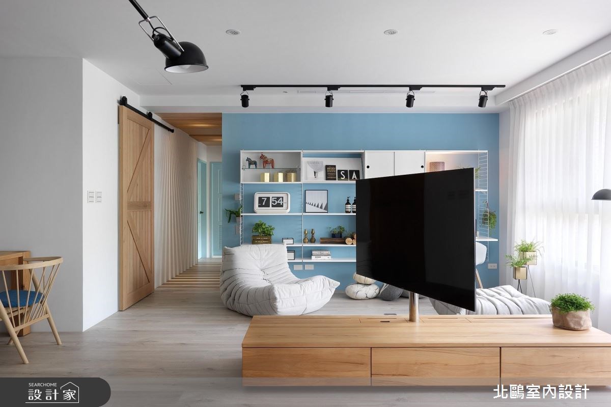 35坪新成屋(5年以下)＿北歐風客廳案例圖片＿北鷗室內設計＿北鷗_19Warm House之18
