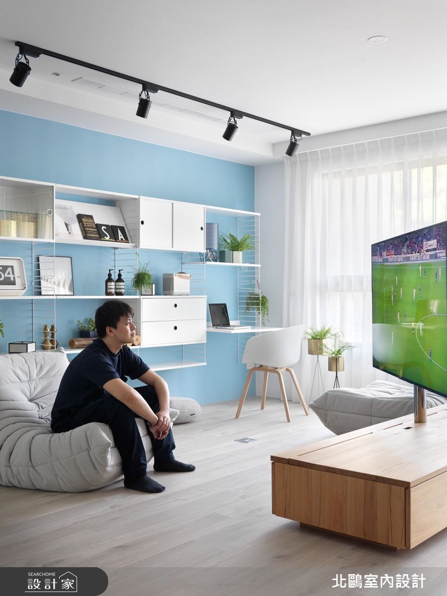 35坪新成屋(5年以下)＿北歐風客廳案例圖片＿北鷗室內設計＿北鷗_19Warm House之19