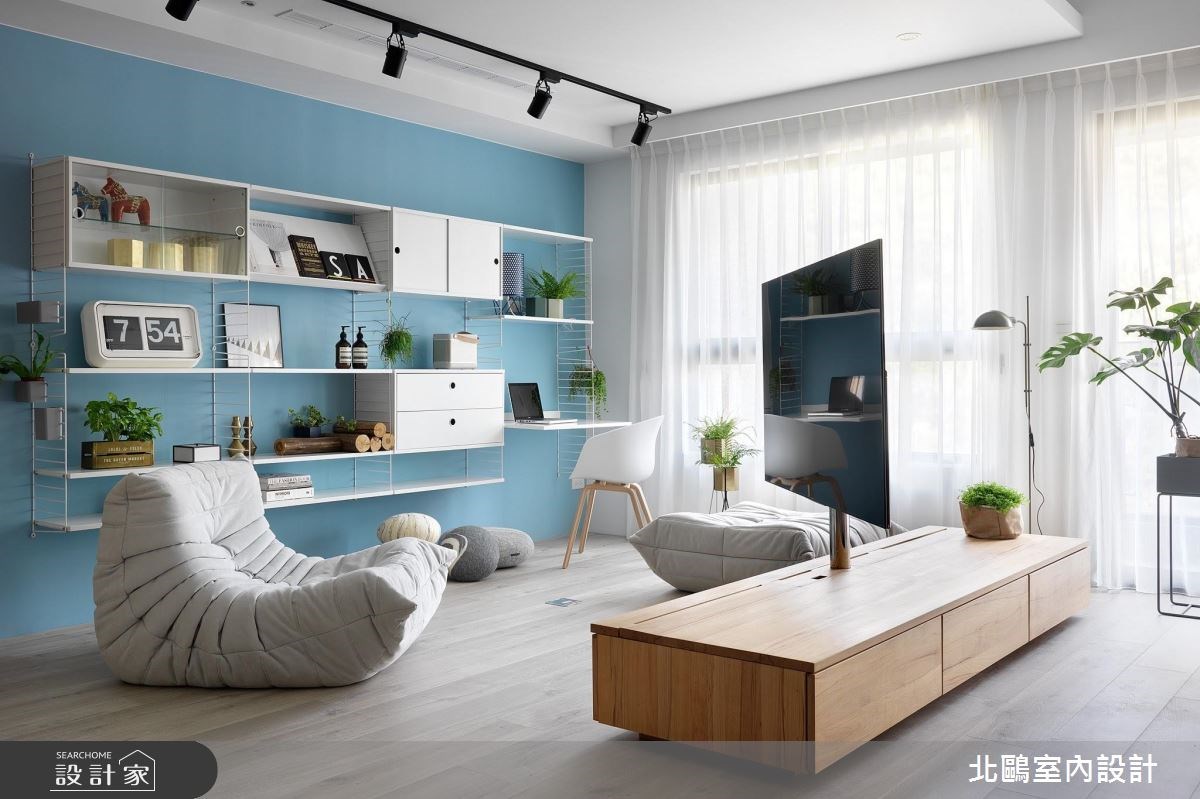 35坪新成屋(5年以下)＿北歐風客廳案例圖片＿北鷗室內設計＿北鷗_19Warm House之20