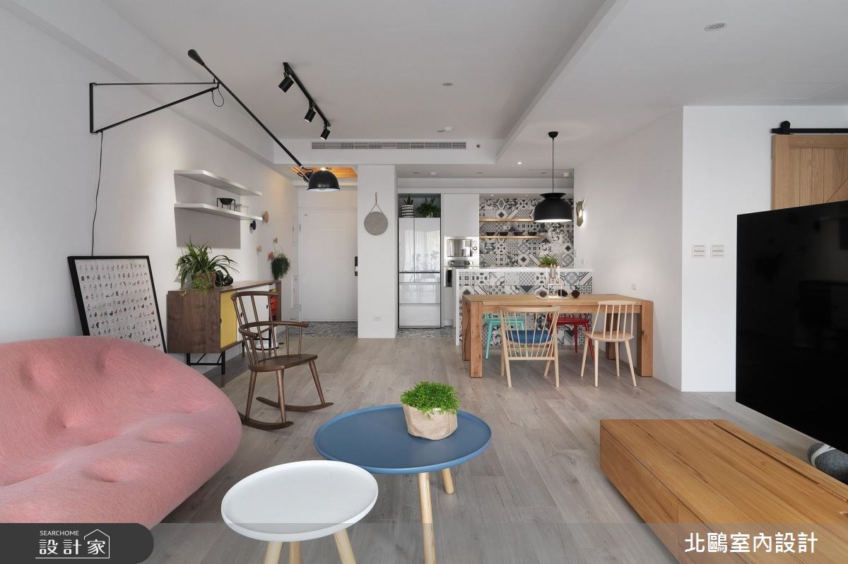 35坪新成屋(5年以下)＿北歐風客廳餐廳案例圖片＿北鷗室內設計＿北鷗_19Warm House之25
