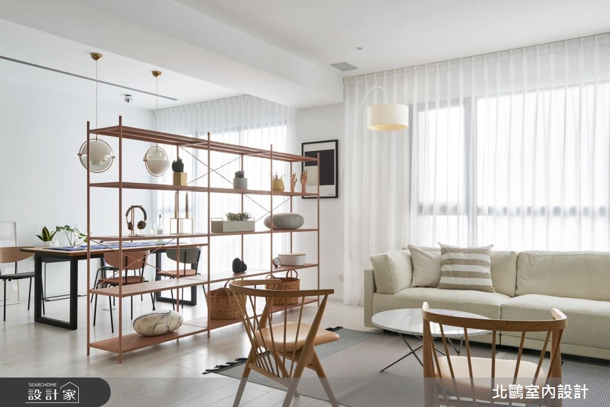 45坪新成屋(5年以下)＿北歐風客廳餐廳案例圖片＿北鷗室內設計＿北鷗_21White House之18