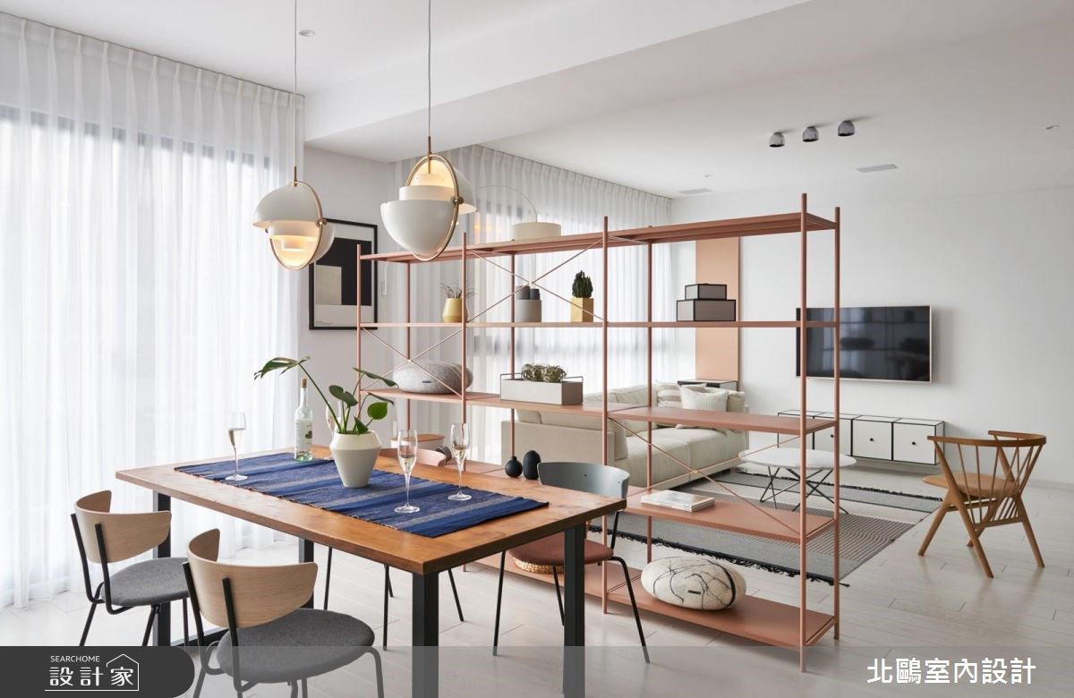 45坪新成屋(5年以下)＿北歐風客廳餐廳案例圖片＿北鷗室內設計＿北鷗_21White House之22