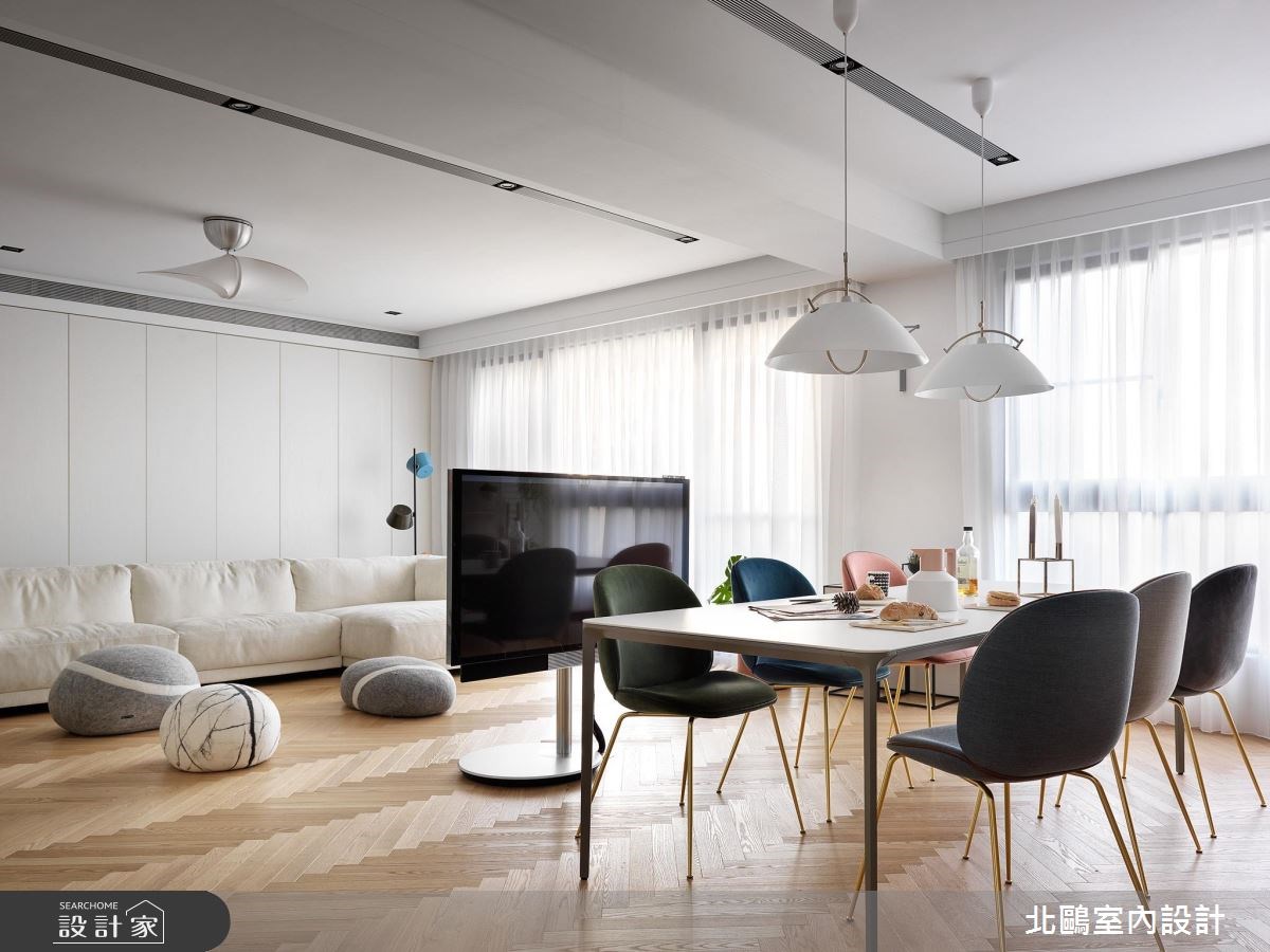 48坪新成屋(5年以下)＿北歐風客廳餐廳案例圖片＿北鷗室內設計＿北鷗_22之19