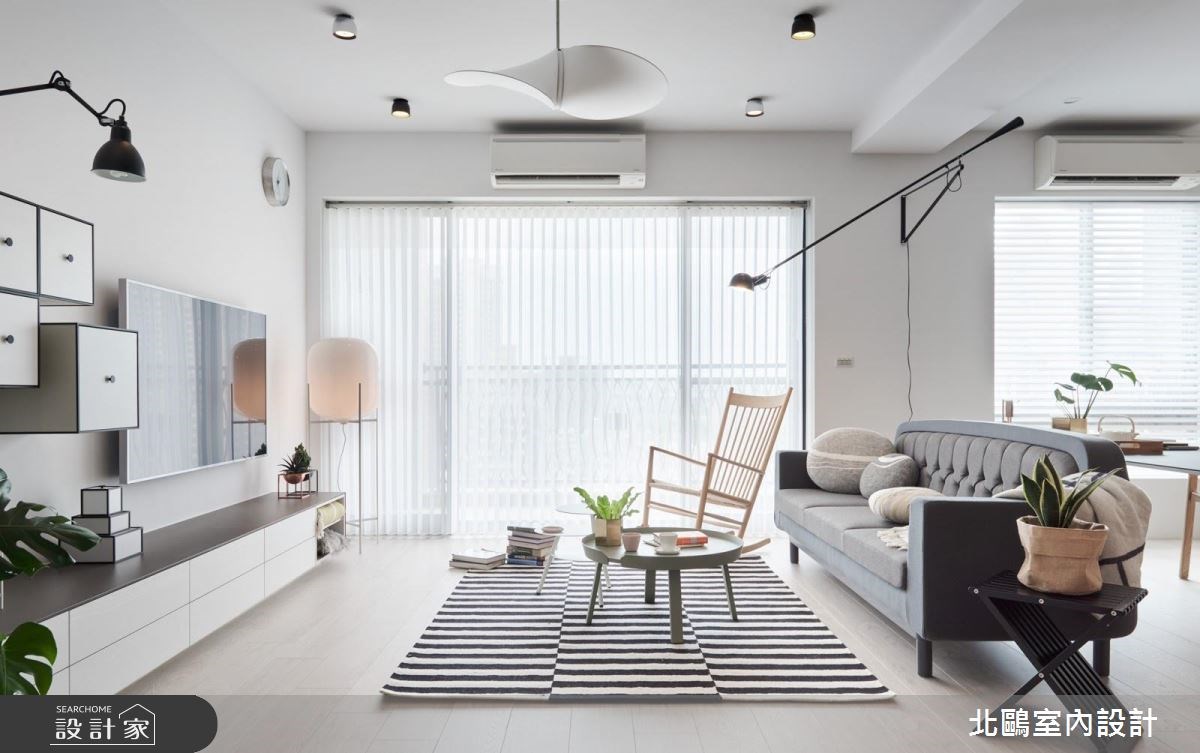 40坪新成屋(5年以下)＿北歐風客廳案例圖片＿北鷗室內設計＿北鷗_23 J16 House之3