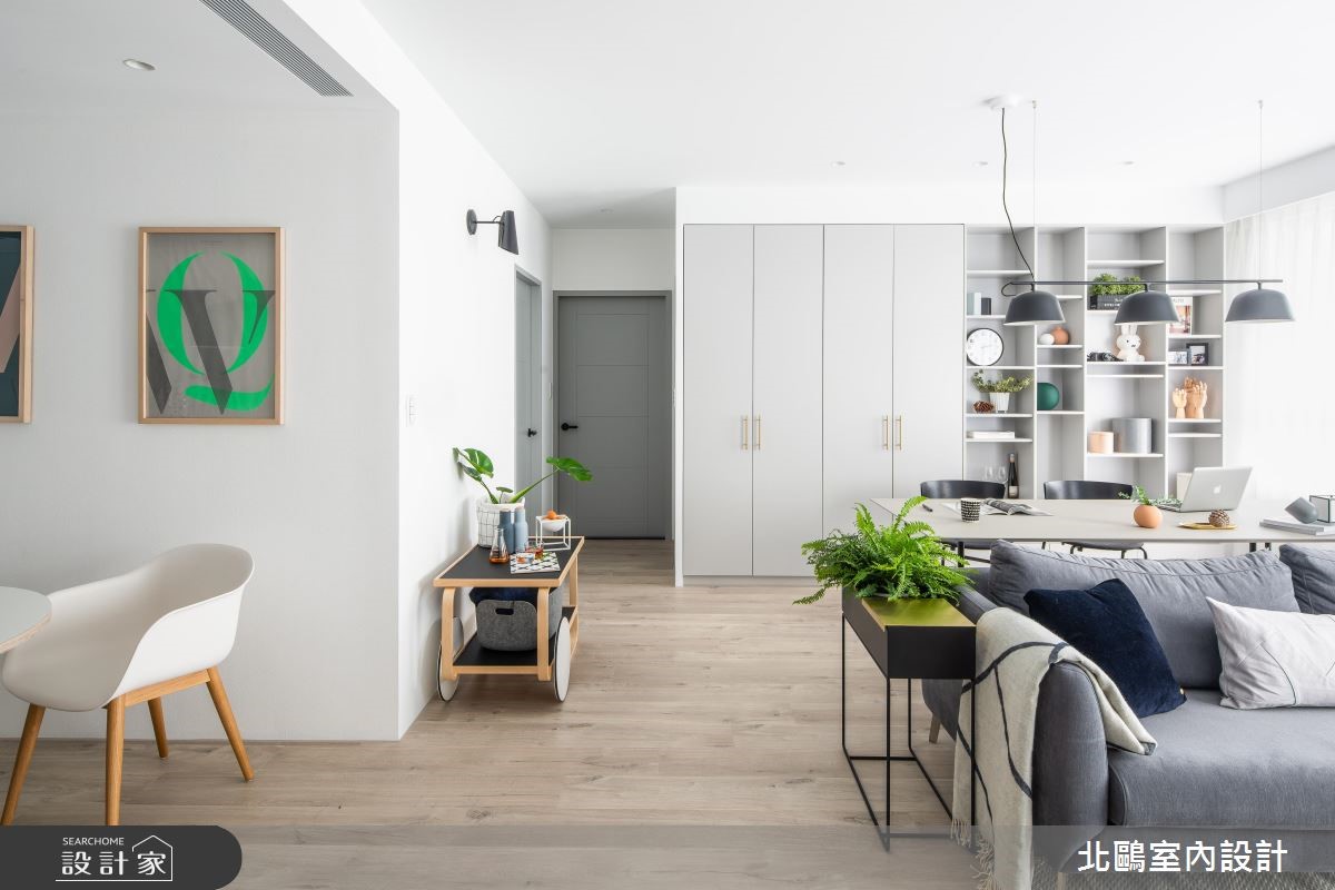 28坪新成屋(5年以下)＿北歐風客廳案例圖片＿北鷗室內設計＿北鷗_25Cp House之5