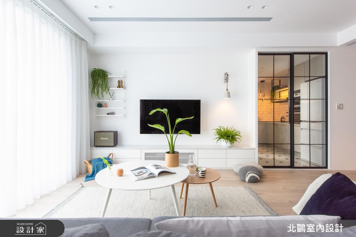 28坪新成屋(5年以下)＿北歐風客廳案例圖片＿北鷗室內設計＿北鷗_25Cp House之11