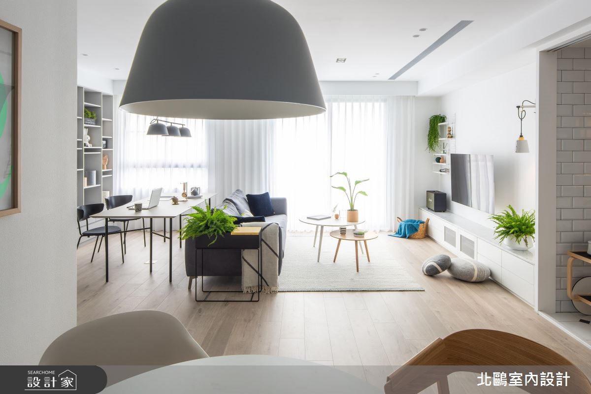28坪新成屋(5年以下)＿北歐風客廳案例圖片＿北鷗室內設計＿北鷗_25Cp House之3