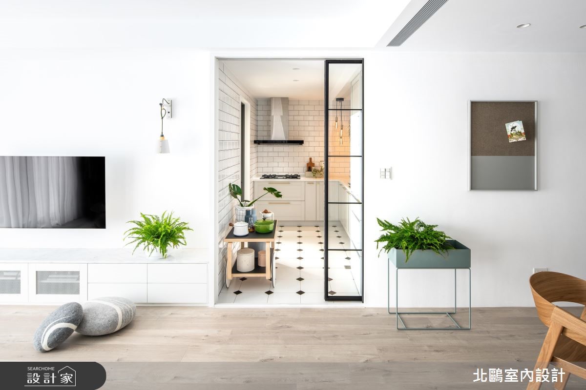 28坪新成屋(5年以下)＿北歐風客廳廚房案例圖片＿北鷗室內設計＿北鷗_25Cp House之12