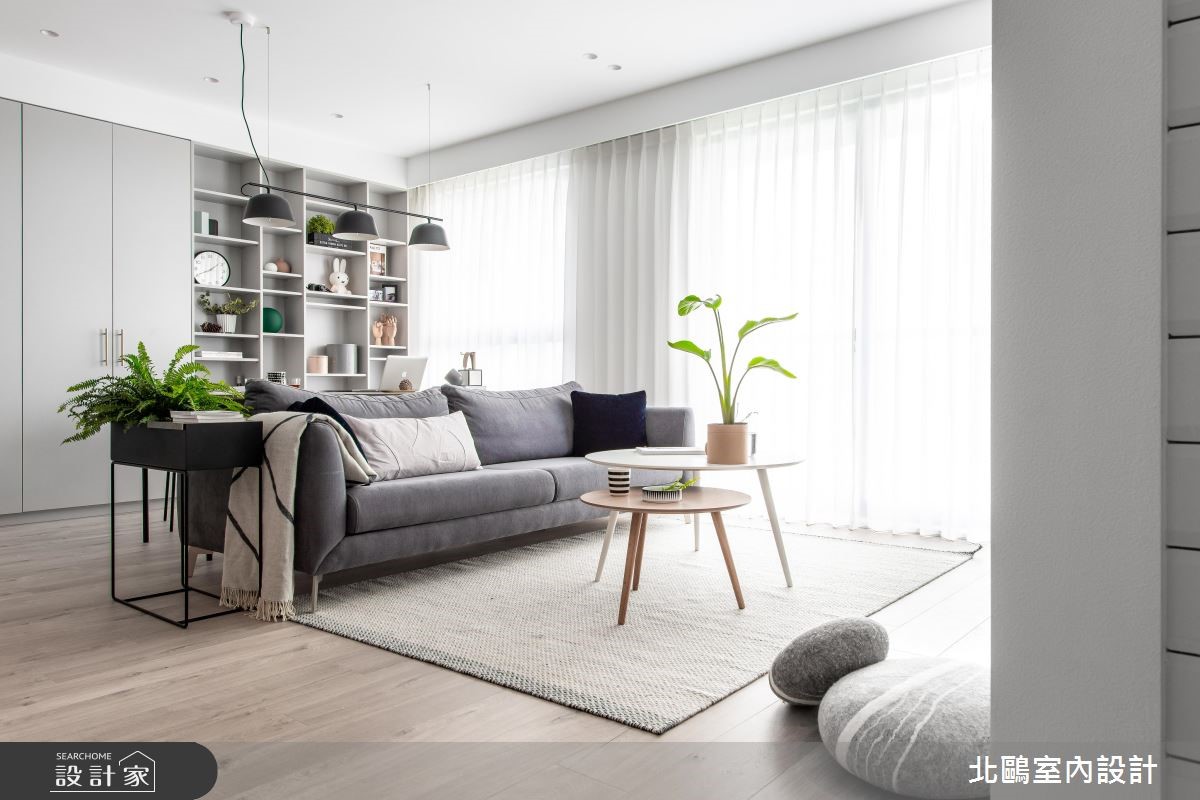 28坪新成屋(5年以下)＿北歐風客廳案例圖片＿北鷗室內設計＿北鷗_25Cp House之9
