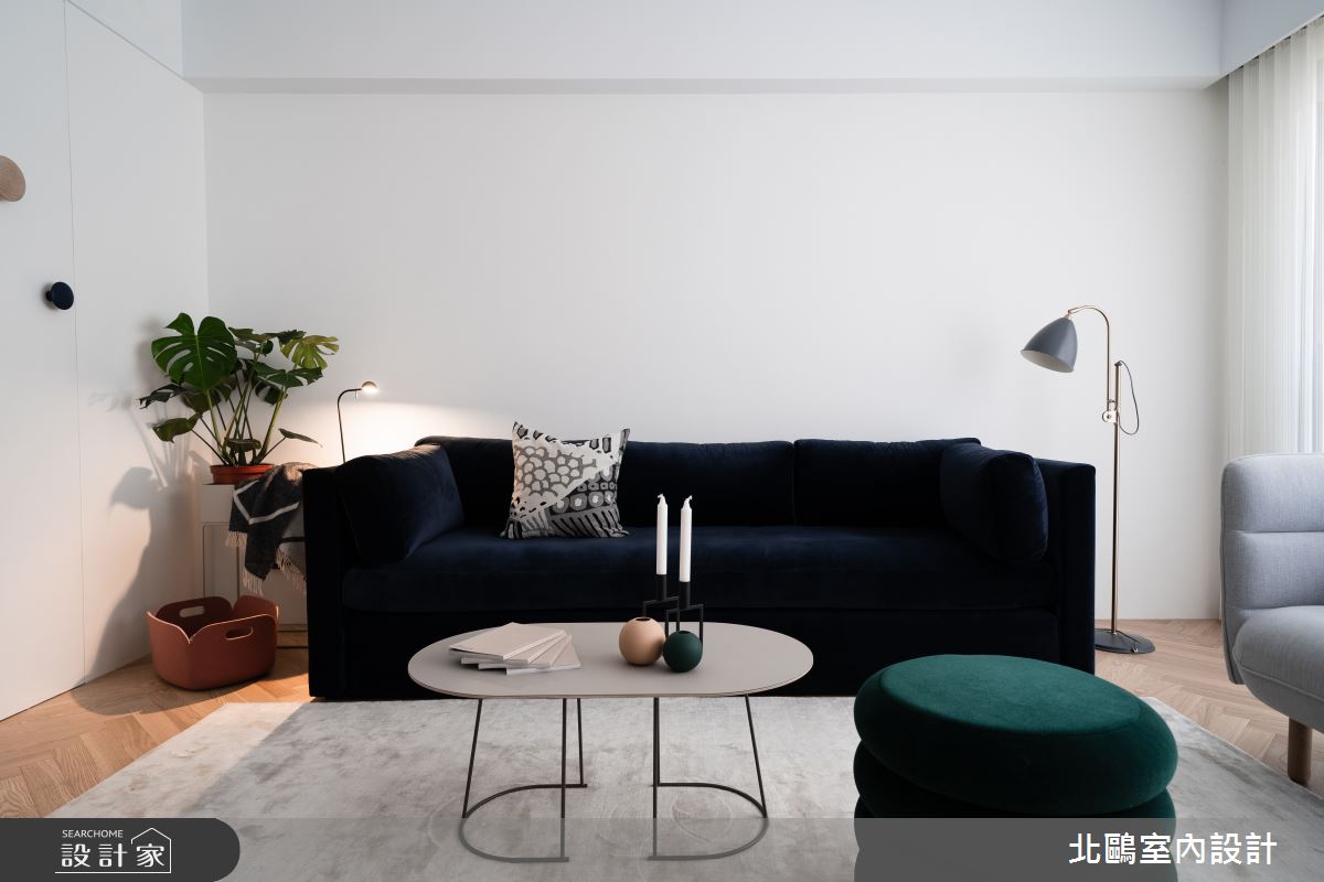 32坪新成屋(5年以下)＿北歐風客廳案例圖片＿北鷗室內設計＿北鷗_28Shape House之7