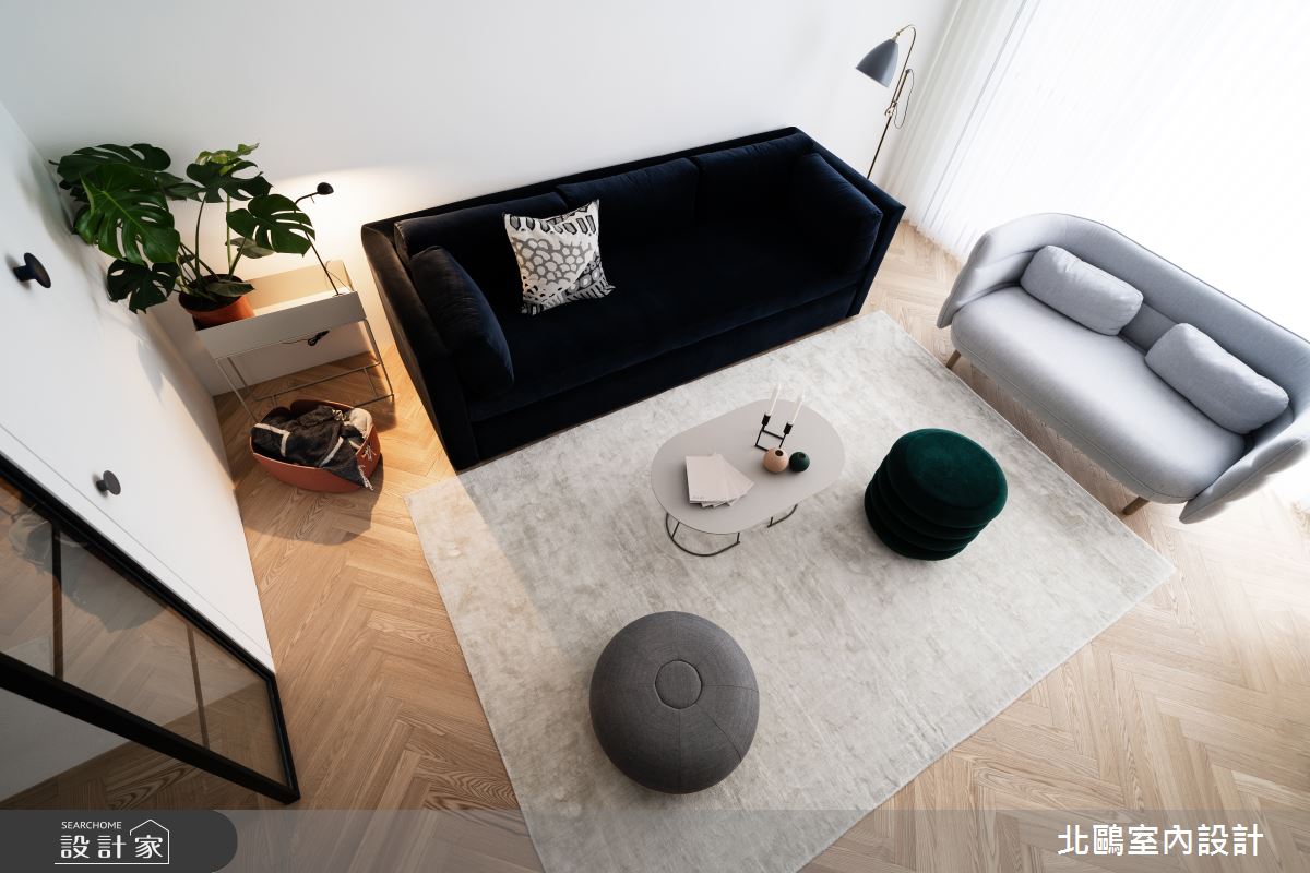 32坪新成屋(5年以下)＿北歐風客廳案例圖片＿北鷗室內設計＿北鷗_28Shape House之8