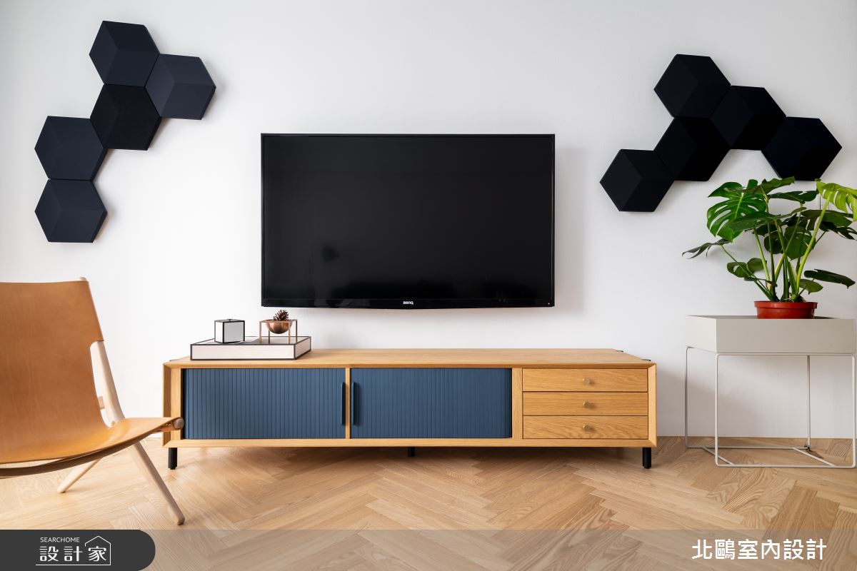 32坪新成屋(5年以下)＿北歐風客廳案例圖片＿北鷗室內設計＿北鷗_28Shape House之6