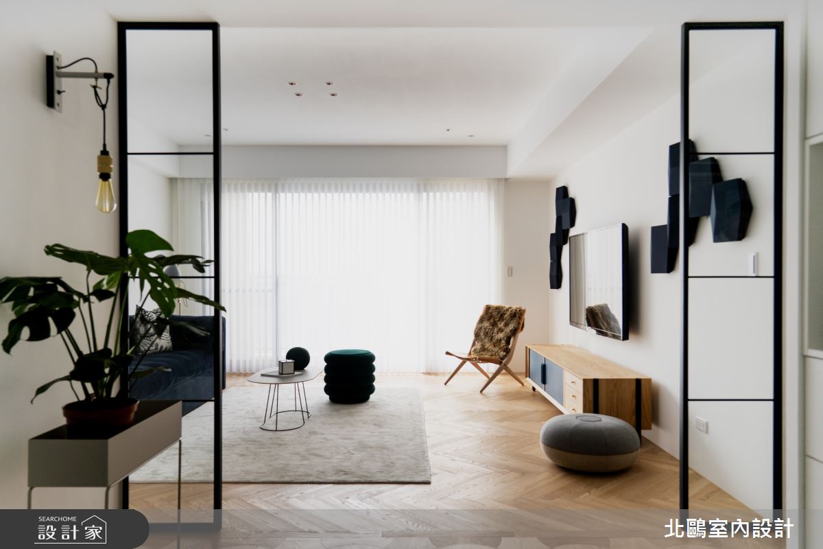 32坪新成屋(5年以下)＿北歐風客廳案例圖片＿北鷗室內設計＿北鷗_28Shape House之4