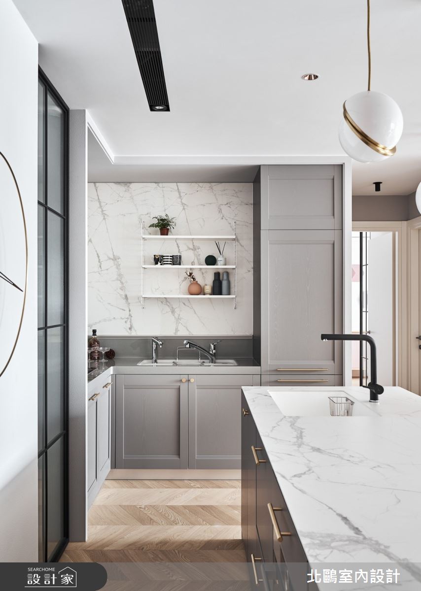 新成屋(5年以下)＿北歐風吧檯案例圖片＿北鷗室內設計＿北鷗_31RoseOnly House之15