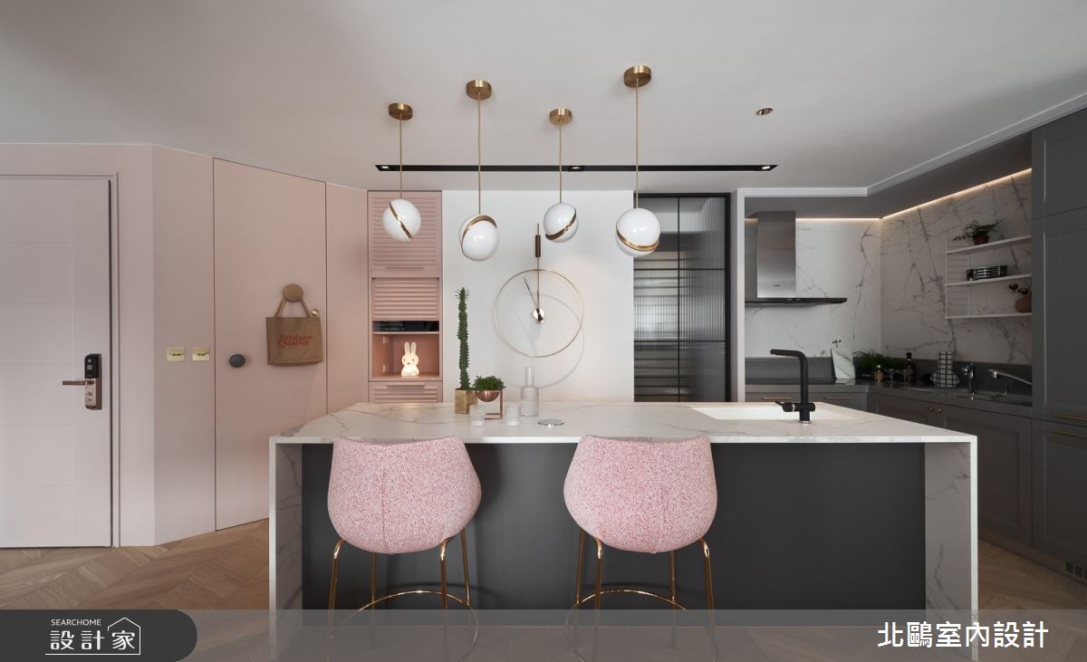 新成屋(5年以下)＿北歐風吧檯案例圖片＿北鷗室內設計＿北鷗_31RoseOnly House之16