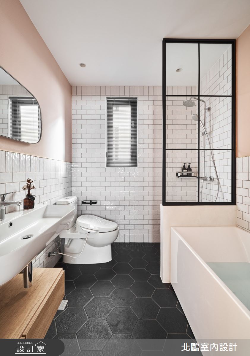 新成屋(5年以下)＿北歐風浴室案例圖片＿北鷗室內設計＿北鷗_31RoseOnly House之23