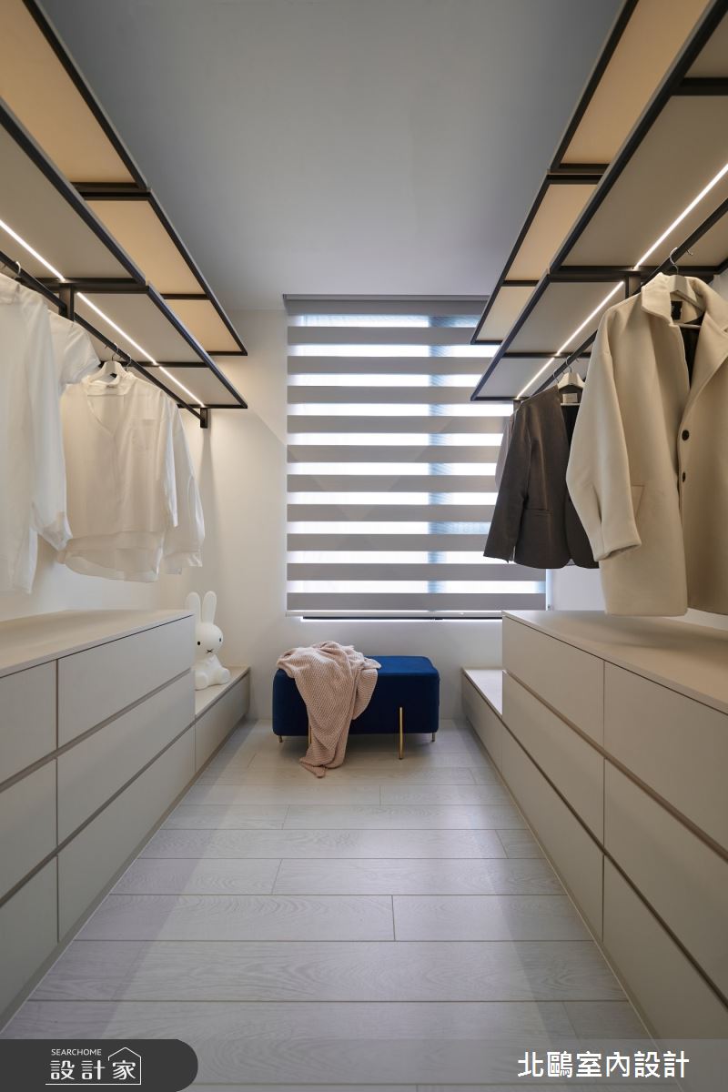 新成屋(5年以下)＿北歐風更衣間案例圖片＿北鷗室內設計＿北鷗_34K House之17